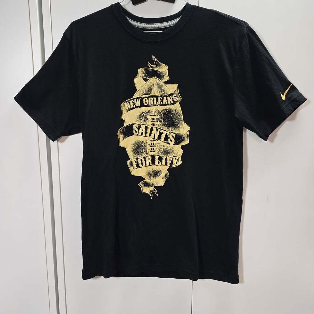 Nike New Orleans Saints T-Shirt Black Graphic